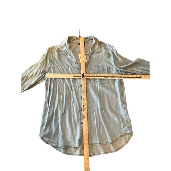 Lucky Brand Denim Shirt Women's Medium Cotton Long Sleeve Collared Button Up - Picture 5 of 5